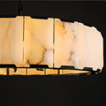 Harlow Calcite Round Chandelier-Momo Lighting