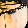 Harlow Calcite Round Chandelier-Momo Lighting