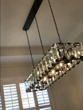 Harlow Multi Crystal Rectangular Chandelier