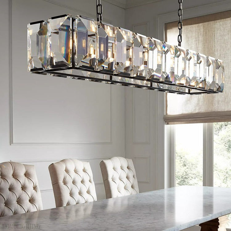 Harlow Multi Crystal Rectangular Chandelier