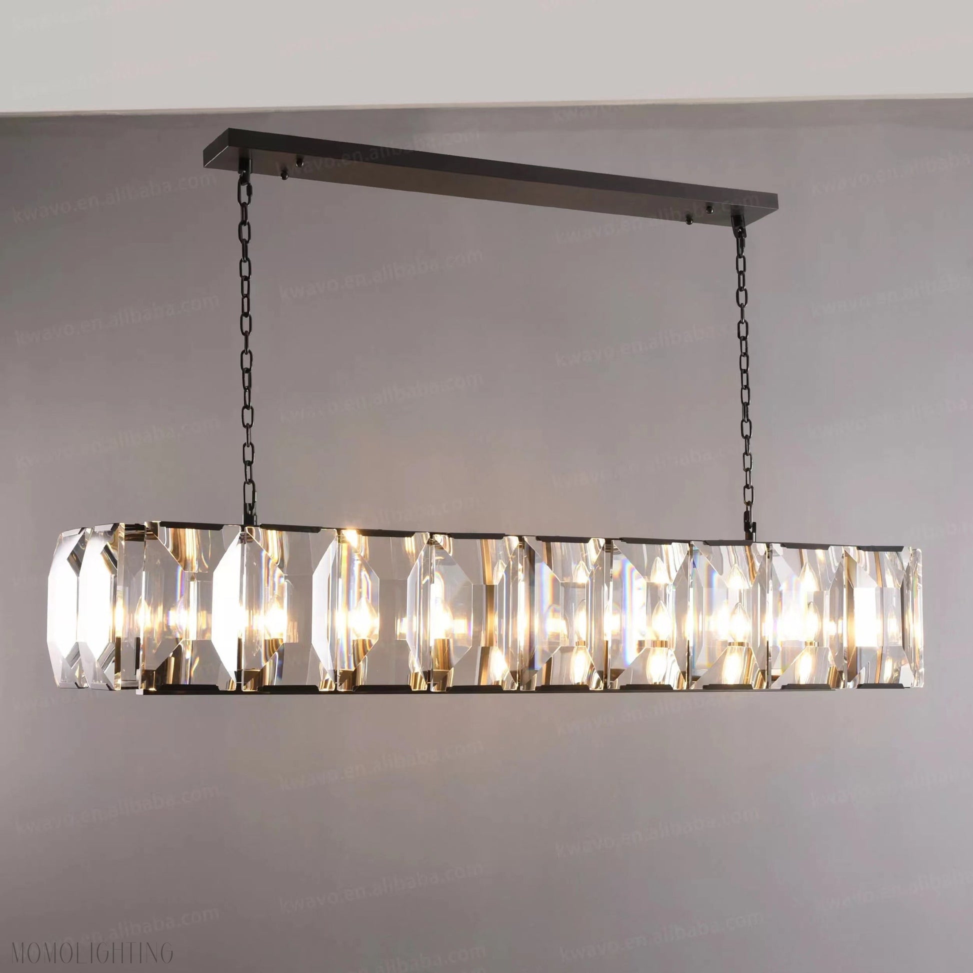 Harlow Multi Crystal Rectangular Chandelier