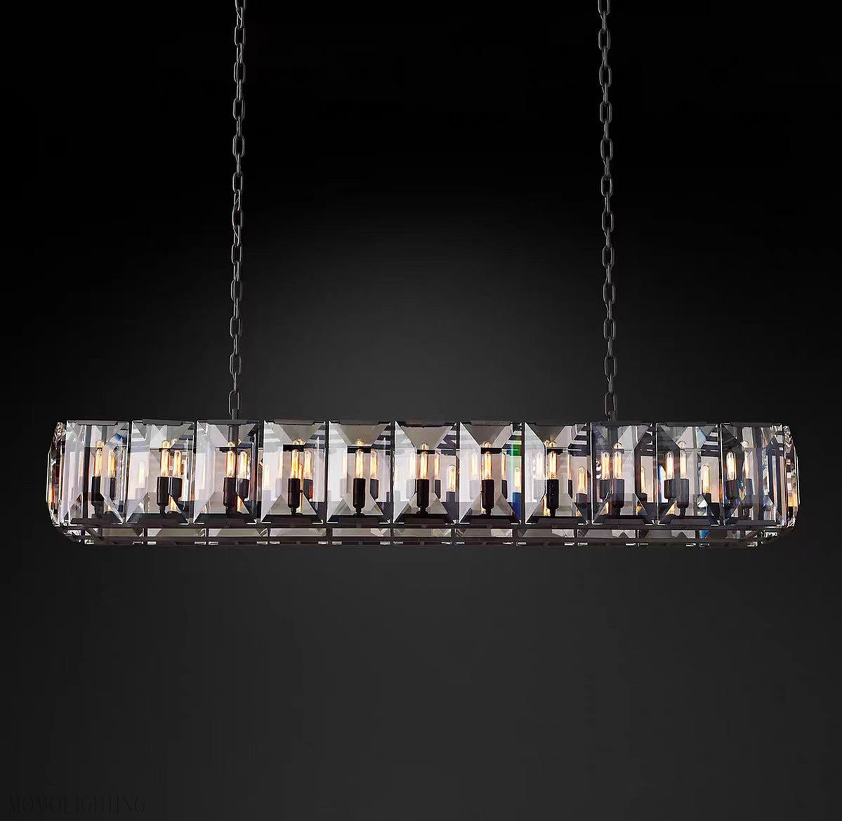 Harlow Multi Crystal Rectangular Chandelier