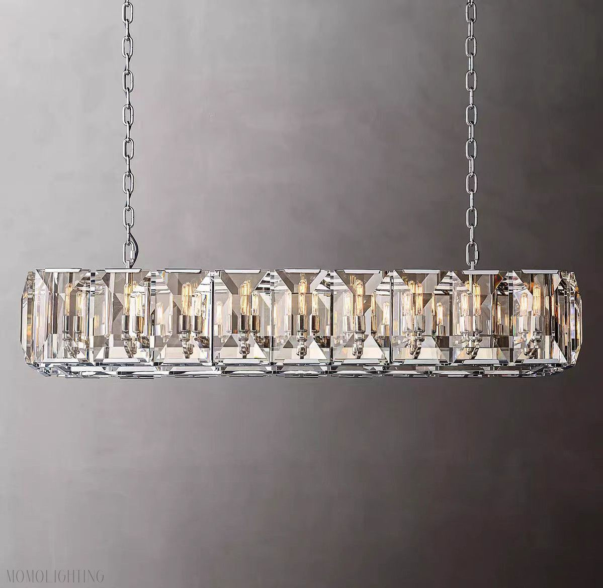 Harlow Multi Crystal Rectangular Chandelier