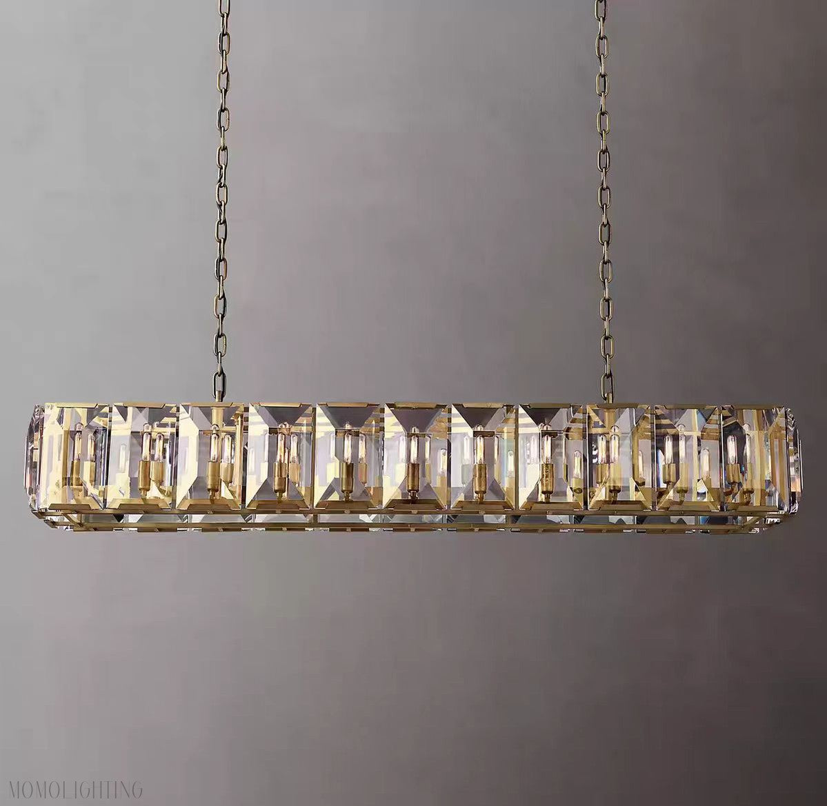 Harlow Multi Crystal Rectangular Chandelier