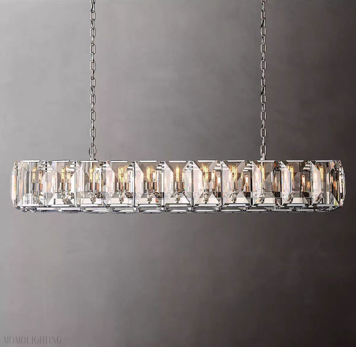 Harlow Multi Crystal Rectangular Chandelier