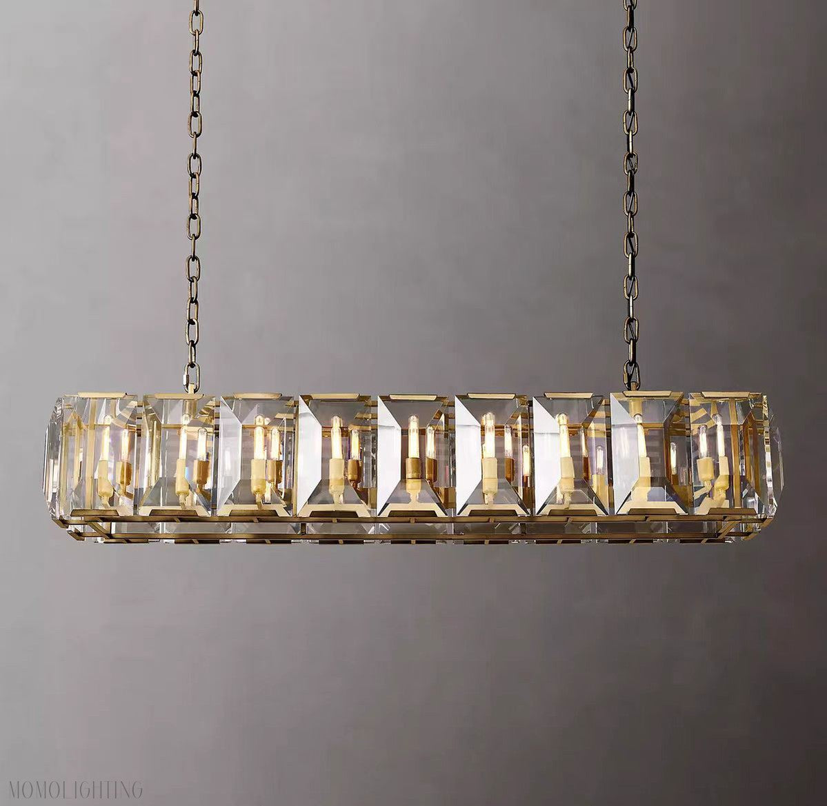 Harlow Multi Crystal Rectangular Chandelier