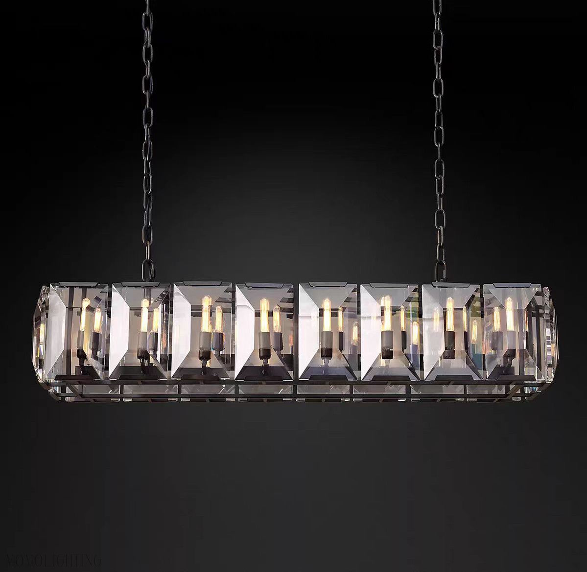 Harlow Multi Crystal Rectangular Chandelier