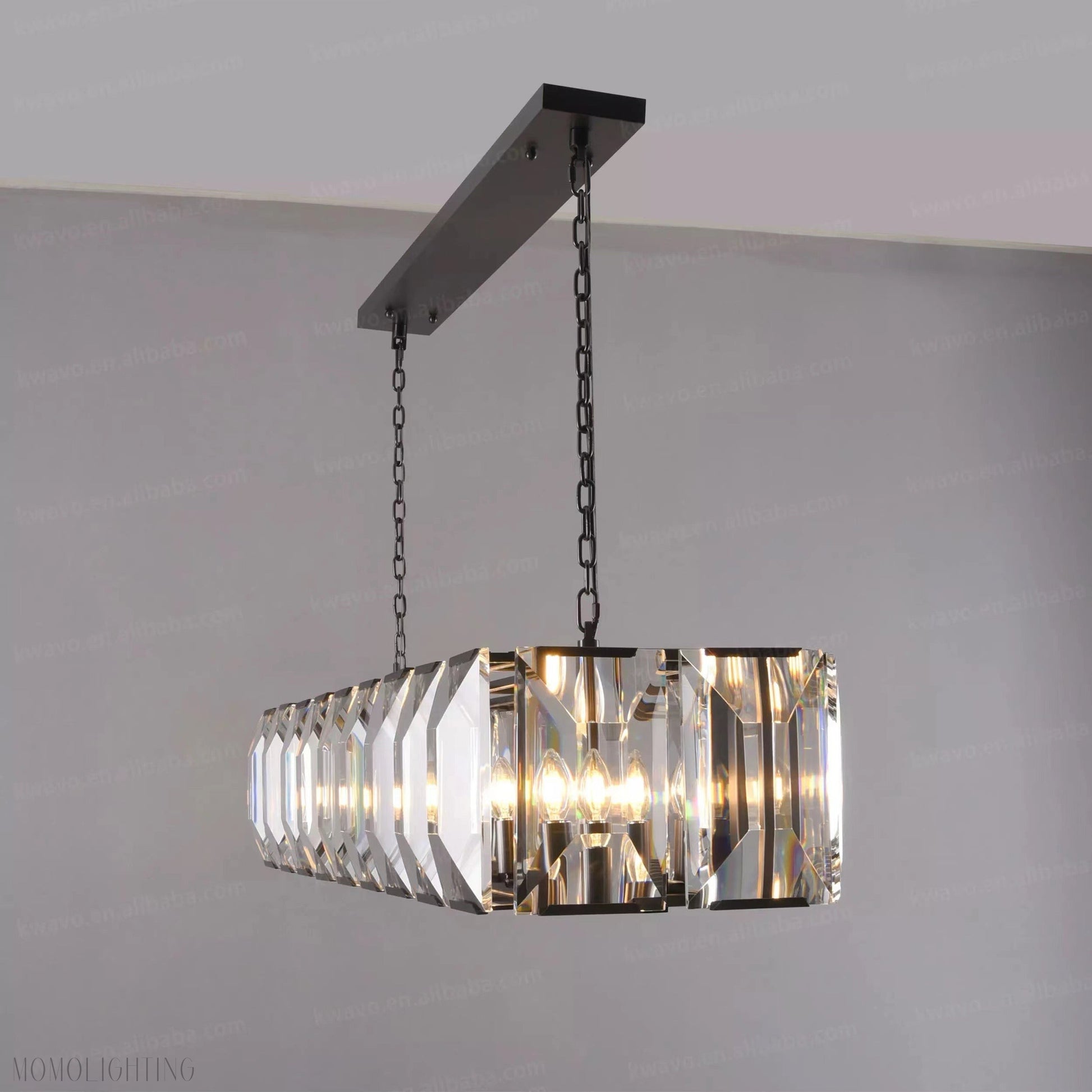 Harlow Multi Crystal Rectangular Chandelier