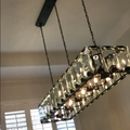 Harlow Multi Crystal Rectangular Chandelier