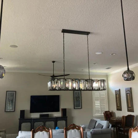 Harlow Multi Crystal Rectangular Chandelier-Momo Lighting