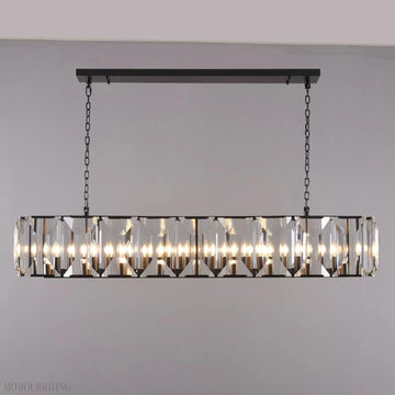 Harlow Multi Crystal Rectangular Chandelier