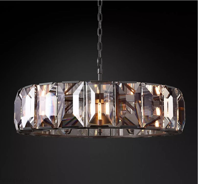 Harlow Multicurve Crystal Round Chandelier