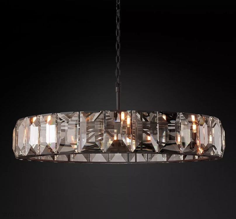 Harlow Multicurve Crystal Round Chandelier