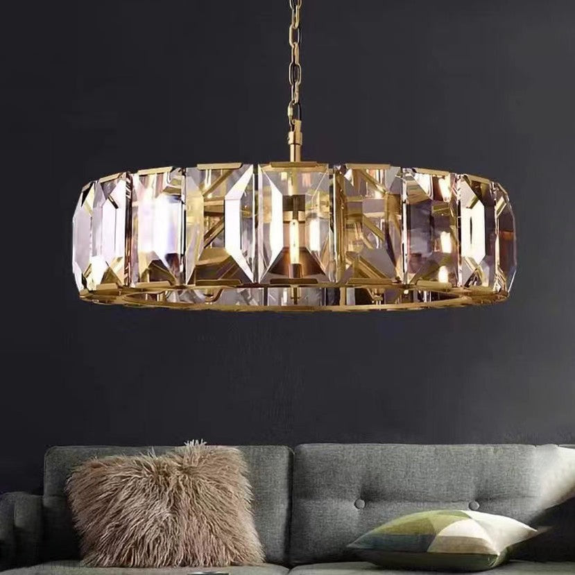 Harlow Multicurve Crystal Round Chandelier