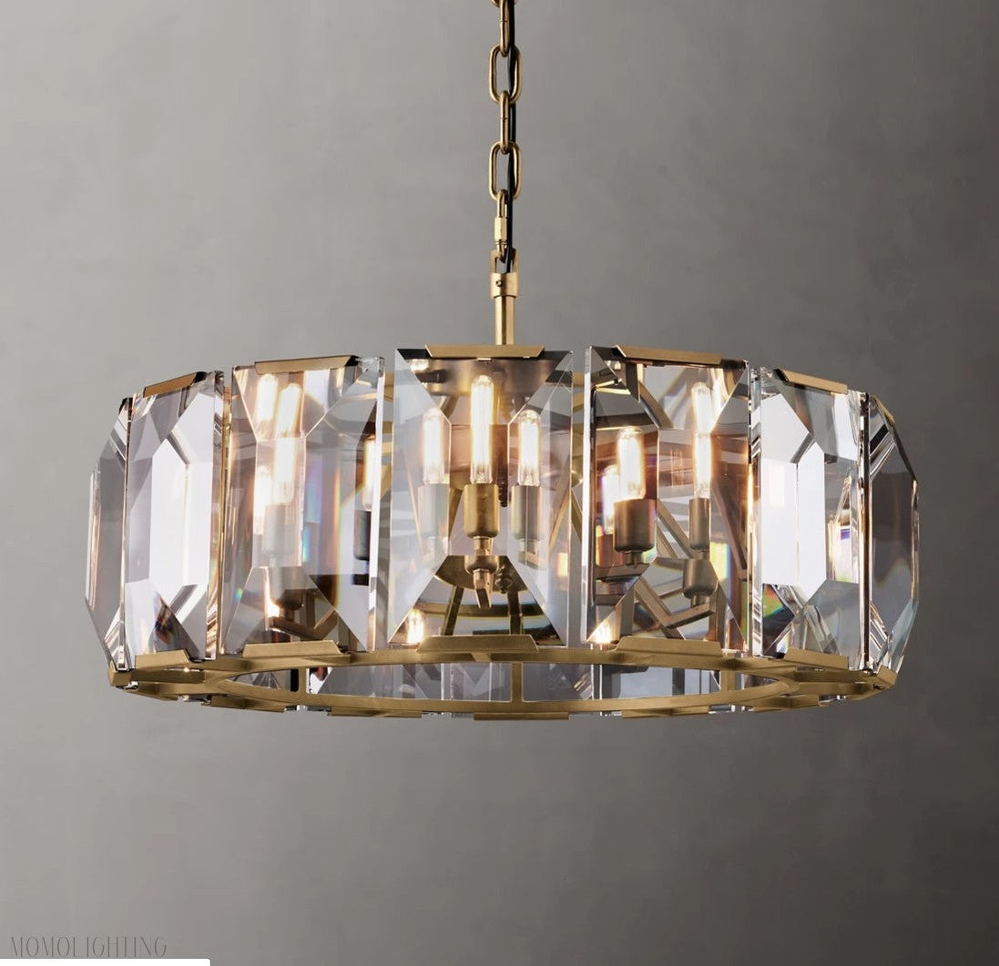 Harlow Multicurve Crystal Round Chandelier