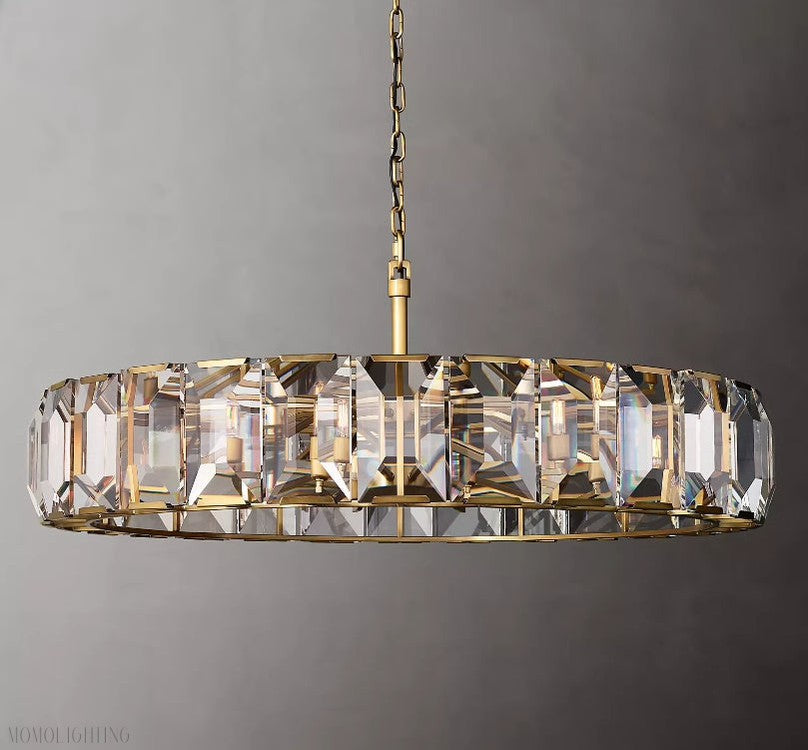 Harlow Multicurve Crystal Round Chandelier