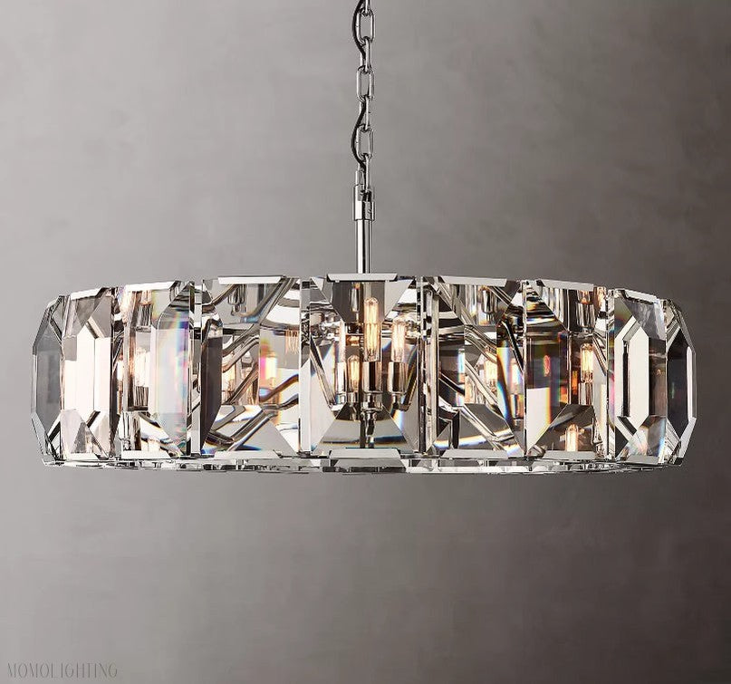 Harlow Multicurve Crystal Round Chandelier