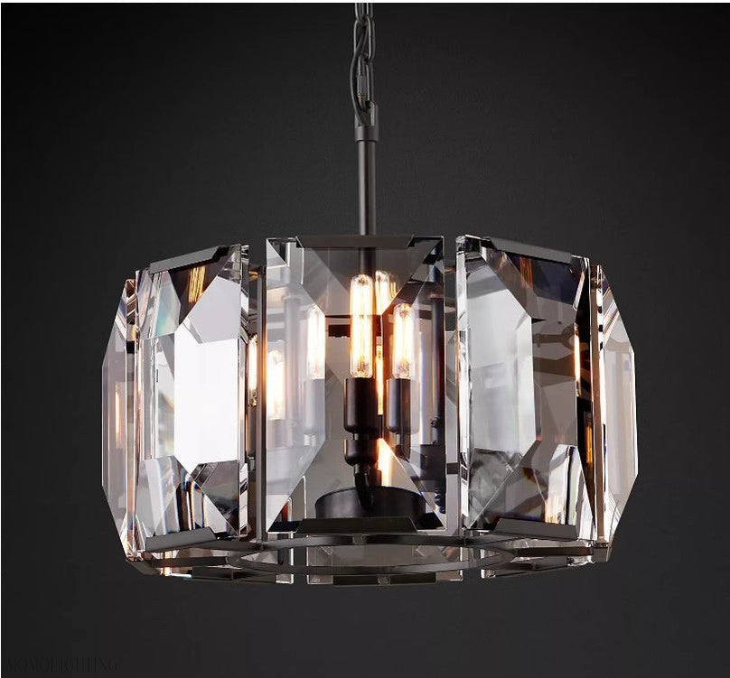 Harlow Multicurve Crystal Round Chandelier