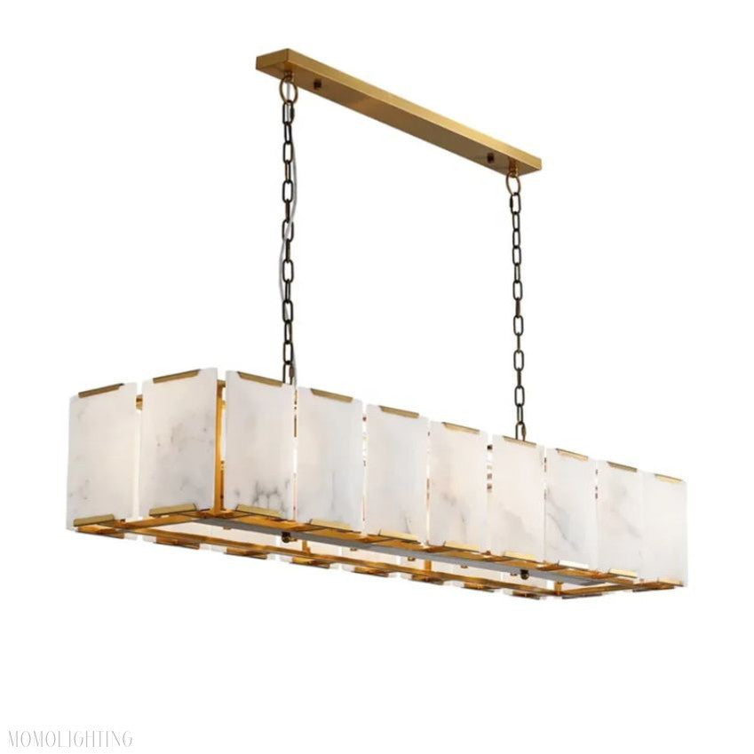Harlow Rectangle Chandelier-Momo Lighting