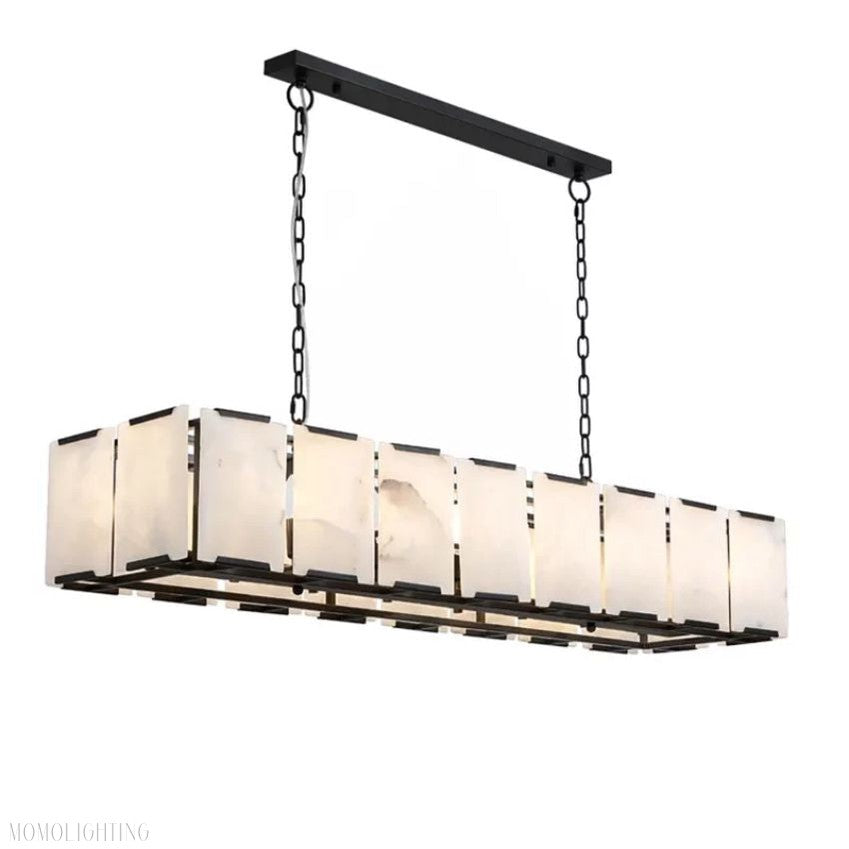 Harlow Rectangle Chandelier-Momo Lighting