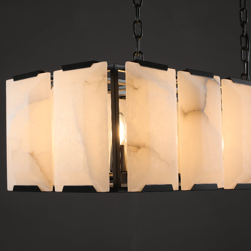 Harlow Rectangle Chandelier-Momo Lighting