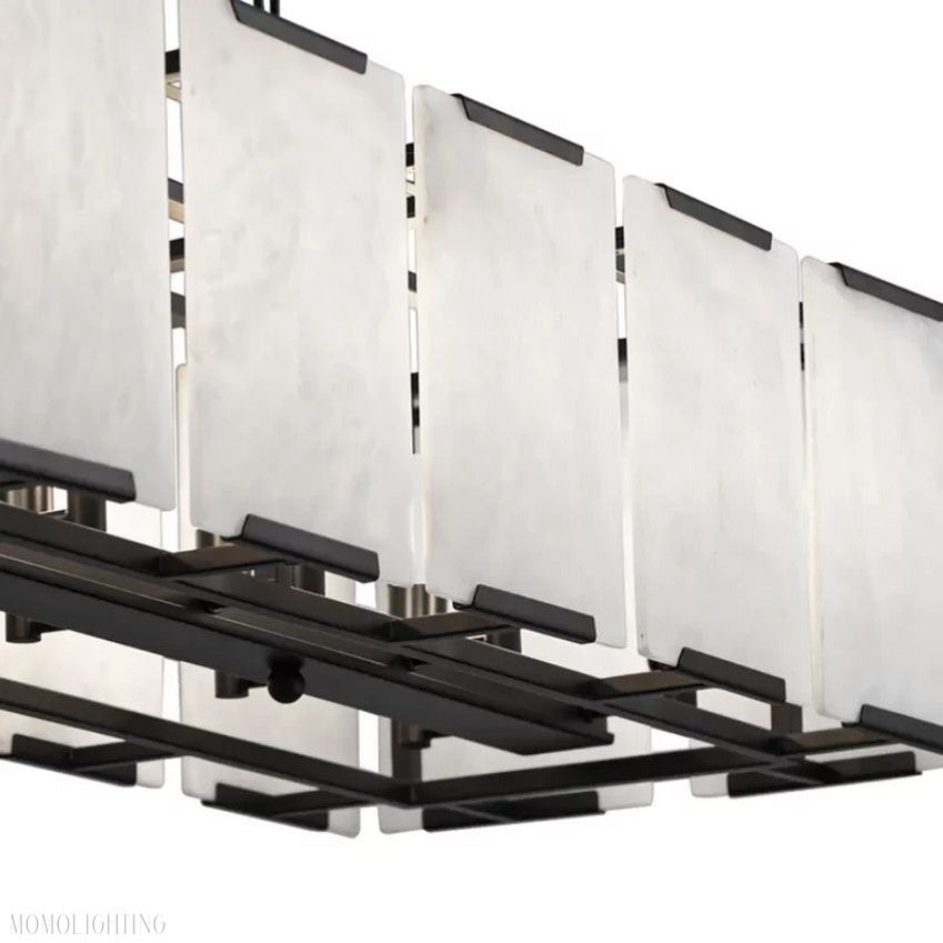 Harlow Rectangle Chandelier-Momo Lighting