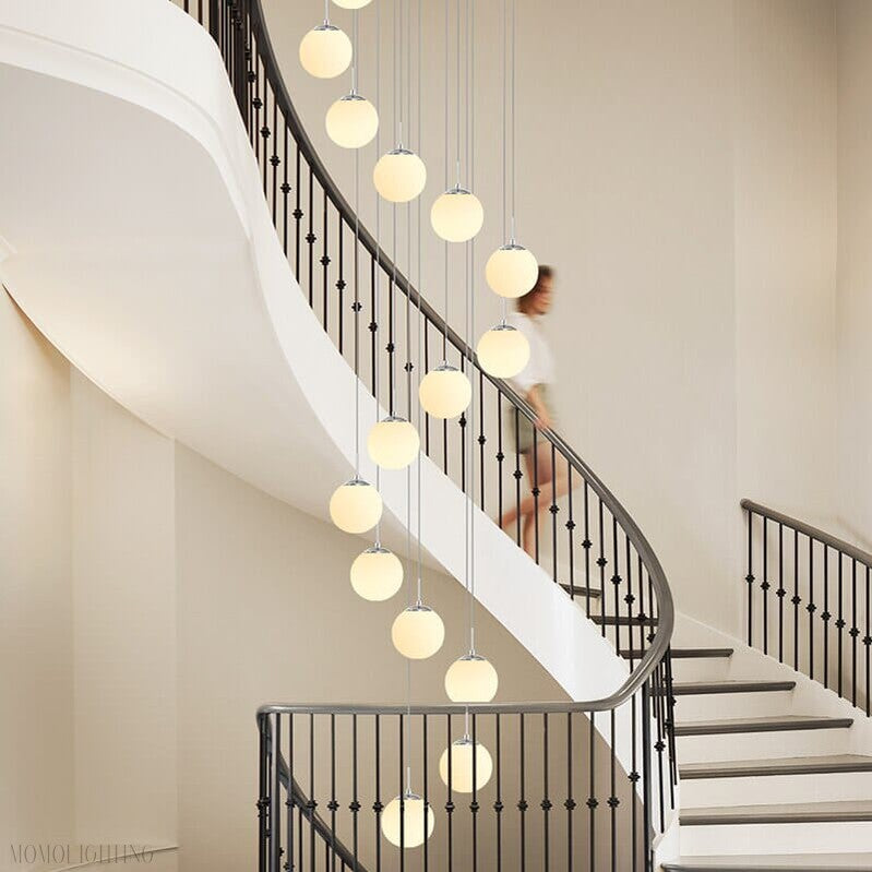 Harriet Orb Foyer Chandelier-Momo Lighting