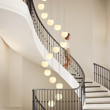 Harriet Orb Foyer Chandelier-Momo Lighting
