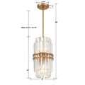 Hayer Round Crystal 4 Light Chandelier-Momo Lighting