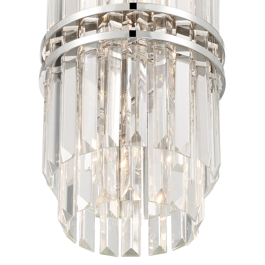 Hayer Round Crystal 4 Light Chandelier-Momo Lighting