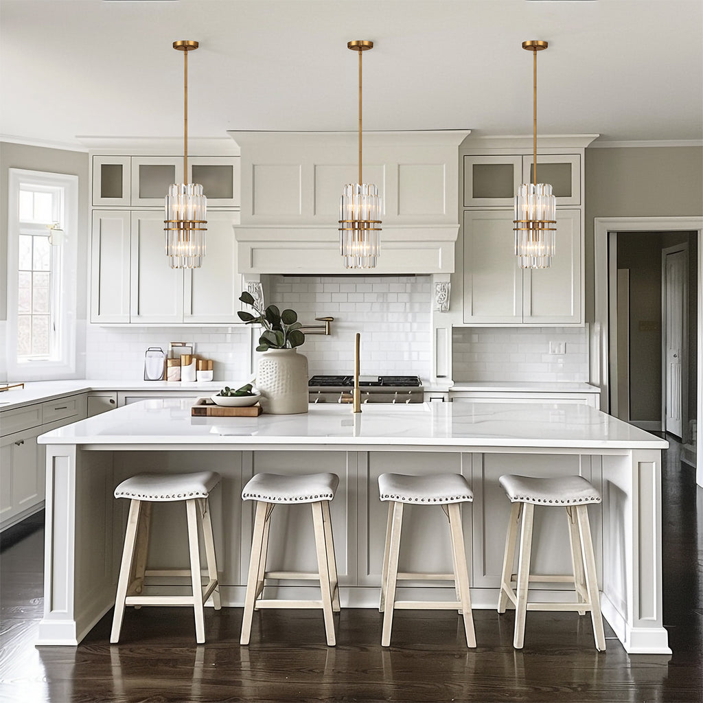 Hayer Round Crystal 4 Light Chandelier-Momo Lighting