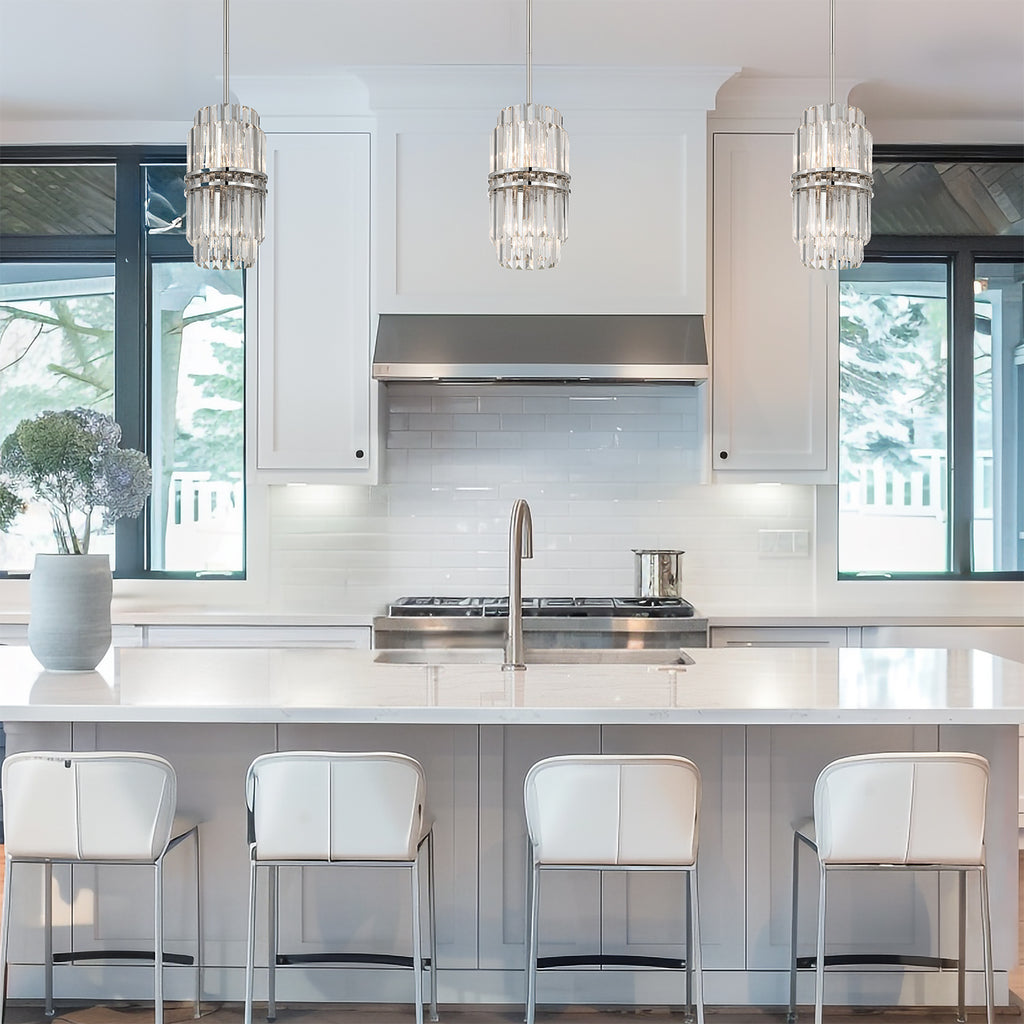 Hayer Round Crystal 4 Light Chandelier-Momo Lighting