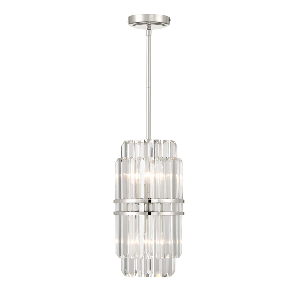 Hayer Round Crystal 4 Light Chandelier-Momo Lighting