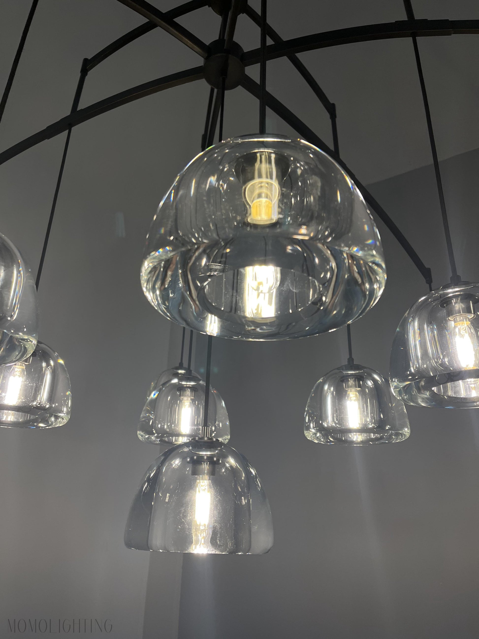 Hemisphere Linear Chandelier 54”-Momo Lighting