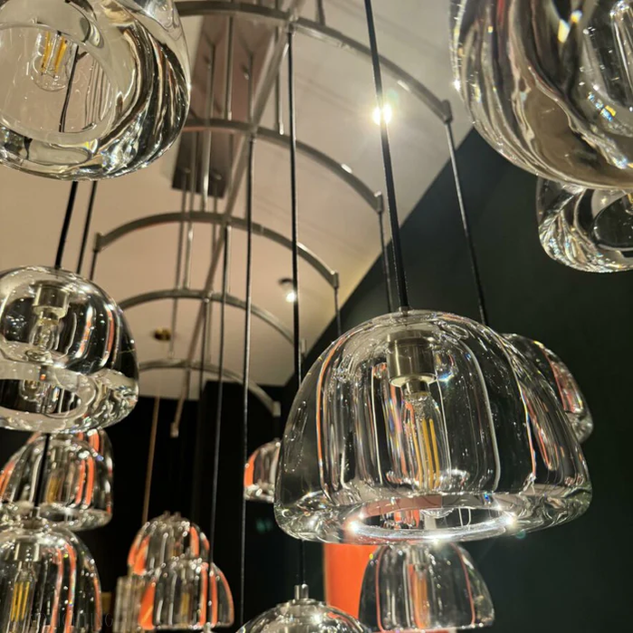 Hemisphere Linear Chandelier 72”-Momo Lighting