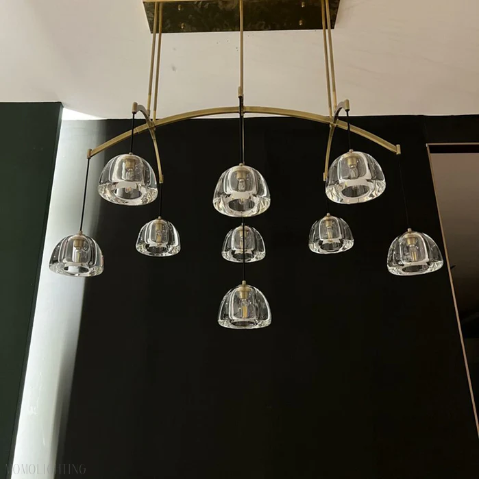 Hemisphere Linear Chandelier 72”-Momo Lighting