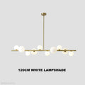 Horizontal Linear Ceiling Hanging Chandelier with Ball Lamps-Momo Lighting