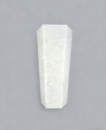 Alabaster Large Hexagonal Sconce