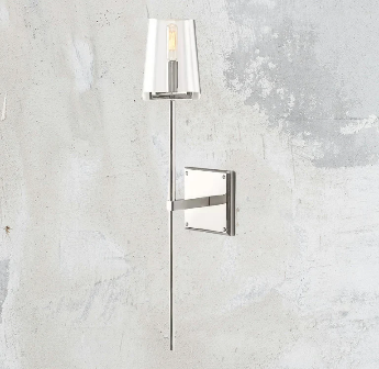 Pauillac Clear Glass Linear Wall Sconce