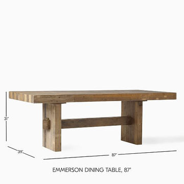 Emmerson Desk 87“+Bench 73”