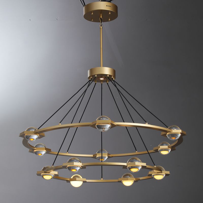 Eclatant 2-Tier Round Chandelier 48"