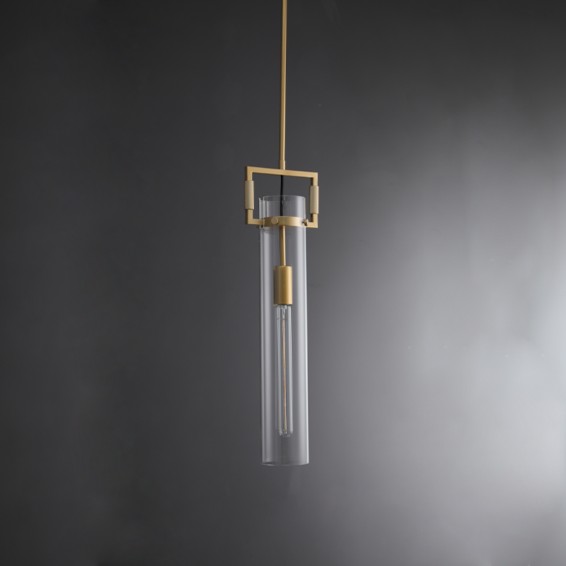 Machnist Modern Glass Cylinder Pendant Light for Dining & Kitchen