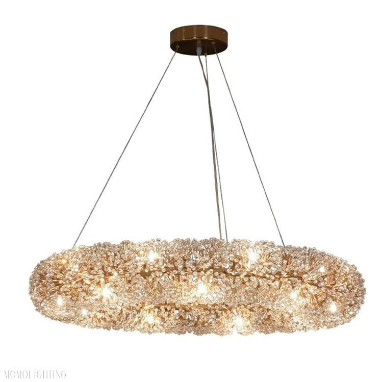 Iissabelle Flower Crystal Chandelier-Momo Lighting