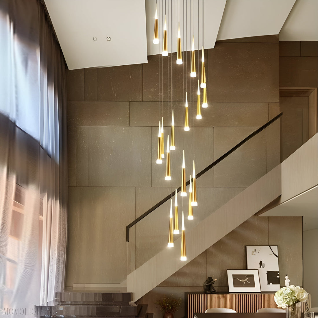 Imogene Round & Rectangular Chandelier-Momo Lighting