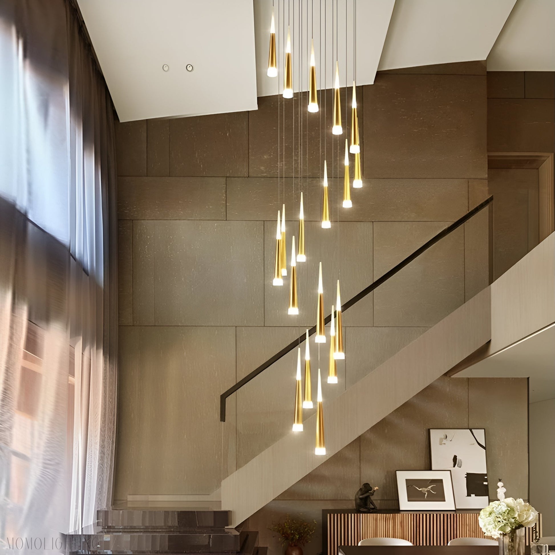 Imogene Round & Rectangular Chandelier-Momo Lighting
