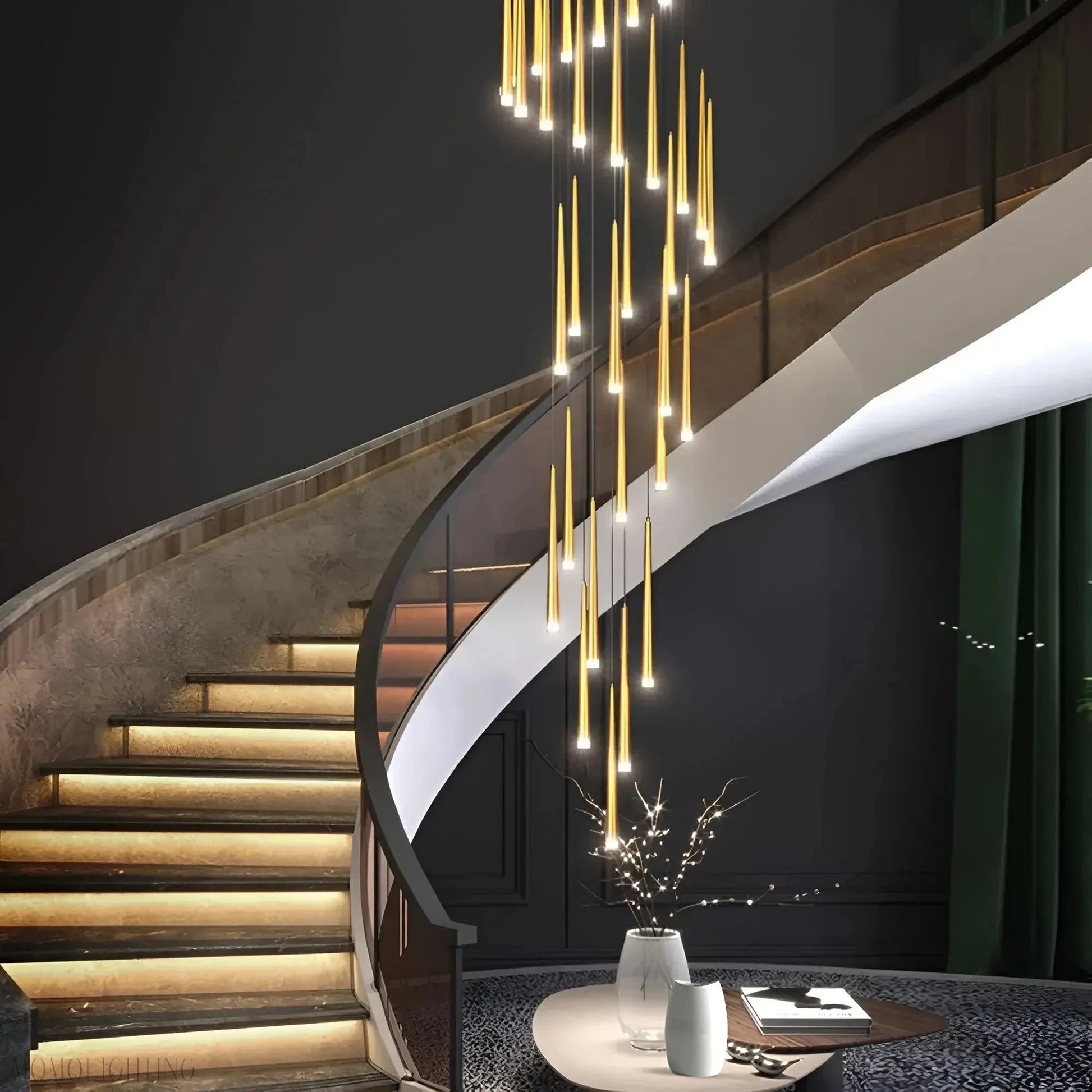 Imogene Round & Rectangular Chandelier-Momo Lighting