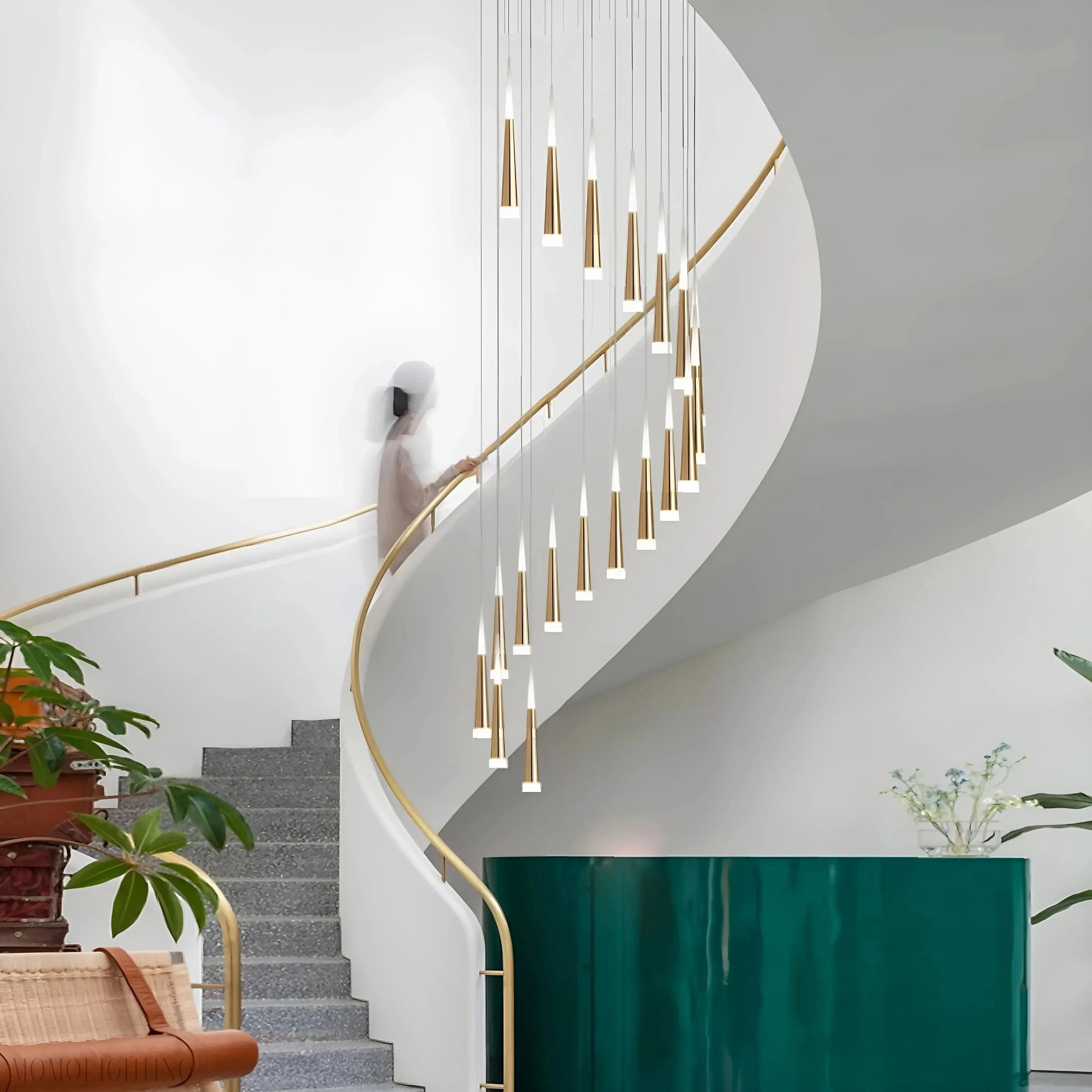 Imogene Round & Rectangular Chandelier-Momo Lighting