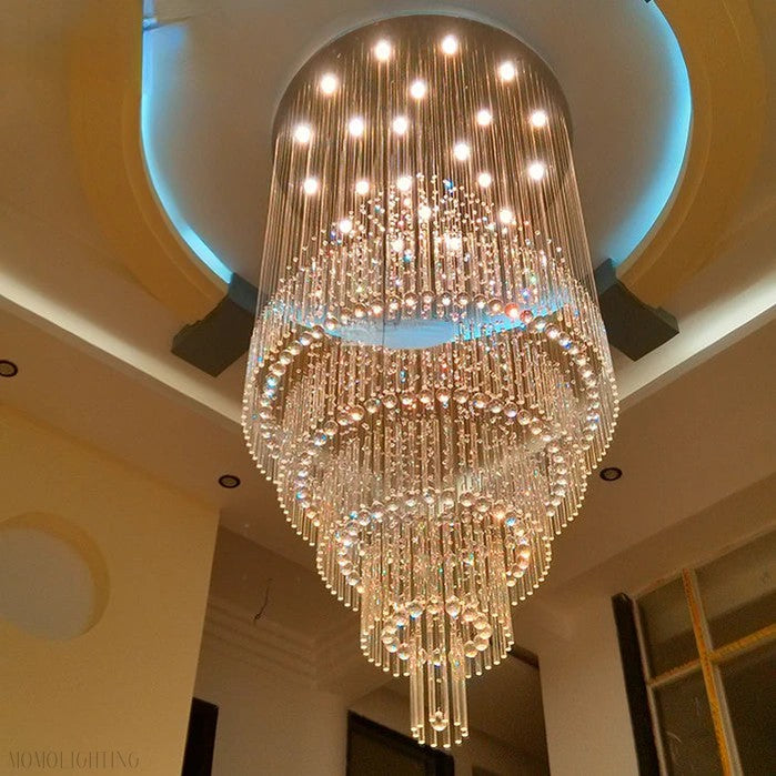 Iris Crystal Chandelier 43.3" 51.1" 59" 98.4''H-Momo Lighting