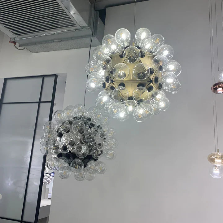 Italian Designer Creative Glass Ball Chandelier Scandinavian Dandelion Hallway/Entryway/Staircase Light Fixture-Momo Lighting