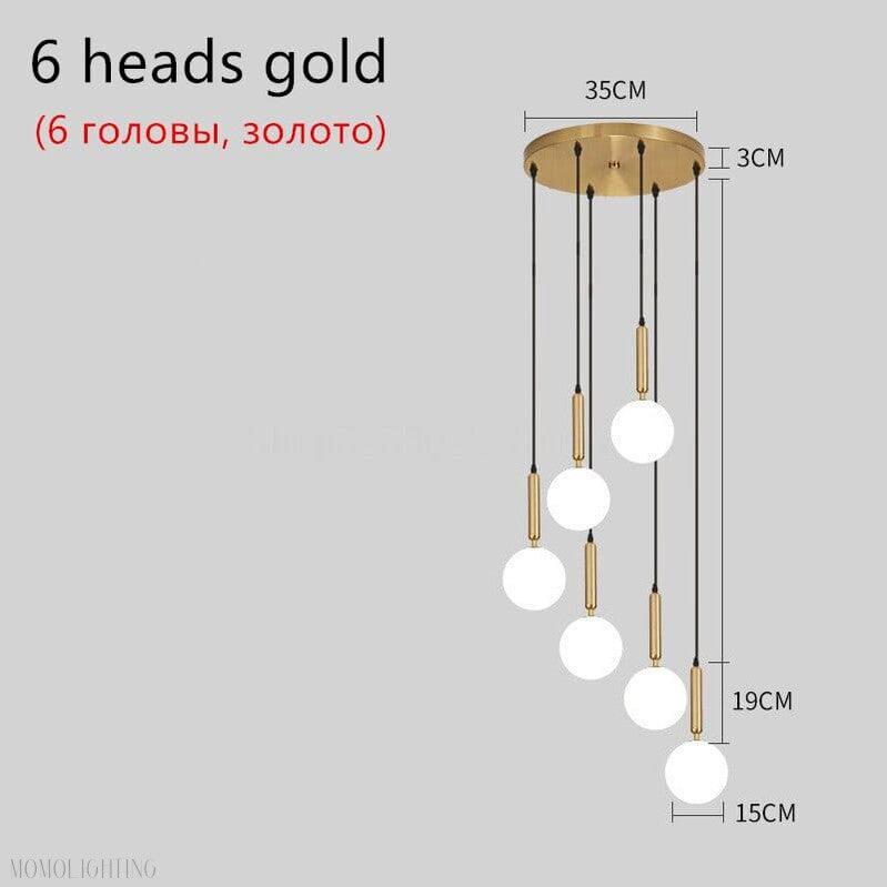 Jane Balls Foyer Living Room Chandelier 3 Sizes-Momo Lighting
